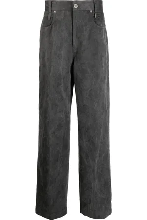 WOOYOUNGMI Logo-patch straight-leg jeans