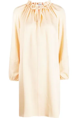 GOODIOUS Tie-fastening wide-sleeves dress