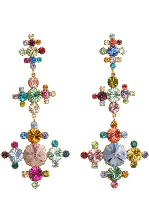 Jennifer Behr Valencia crystal-embellished earrings