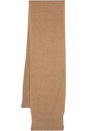 PAURA Ribbed-edge virgin wool scarf