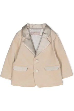 LA STUPENDERIA Harris single-breasted velvet blazer