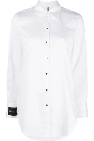 MAISON CLOSE Logo-patch cotton poplin shirt