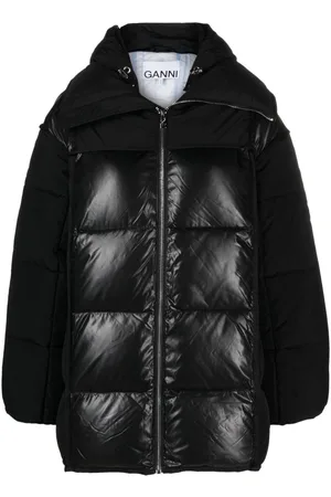 Ganni Hooded padded jacket