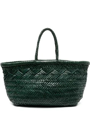 Dragon Diffusion Triple Jump woven leather tote bag