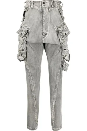 JULIUS Plaster cargo drop-crotch jeans