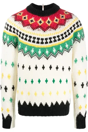 Moncler Patterned virgin wool-blend jumper