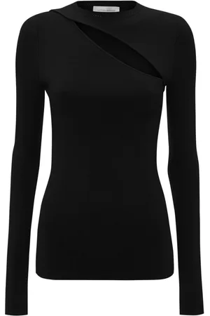 Victoria Beckham Cut-out ribbed-knit top
