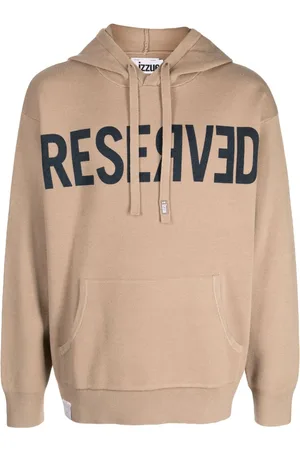Izzue Slogan-print drop-shoulder hoodie