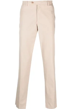 LARDINI Slim-fit cotton blend chinos