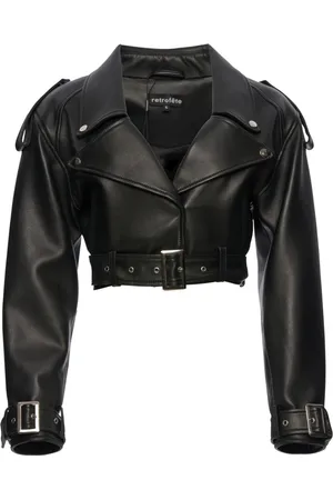 Retrofete Victoria cropped biker jacket