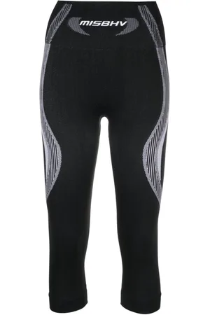 MISBHV Logo-waistband cropped leggings