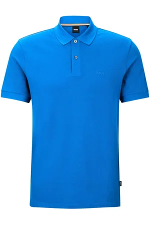 HUGO BOSS Logo-embroidered cotton polo shirt