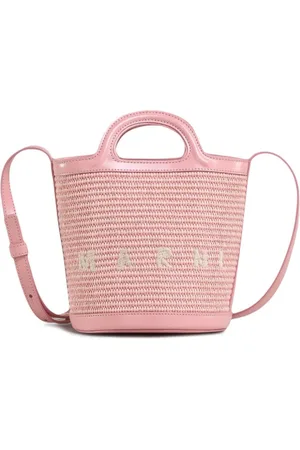 Marni Mini Tropicalia woven bucket bag