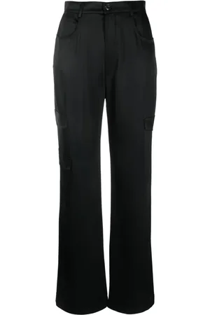 Nanushka Cais satin cargo trousers
