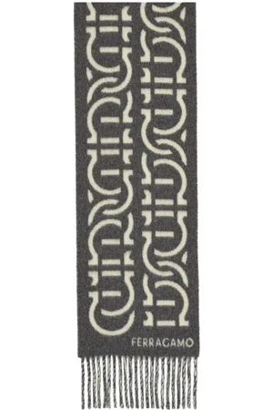 Salvatore Ferragamo Gancini jacquard scarf