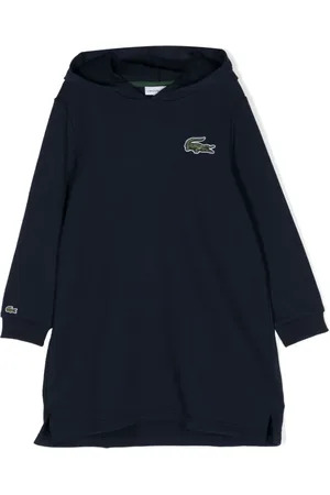 Lacoste Logo-appliqu?? hooded cotton dress