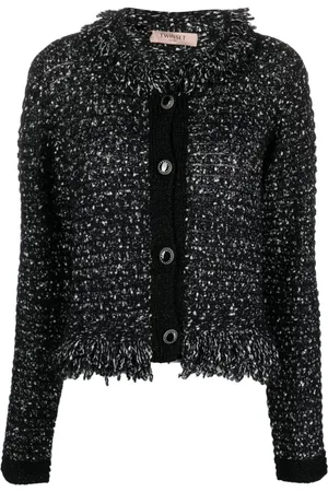 Twin-Set Sequin-embellished boucl?? jacket