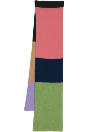 PRINGLE OF SCOTLAND Striped brushed cashmere scarf