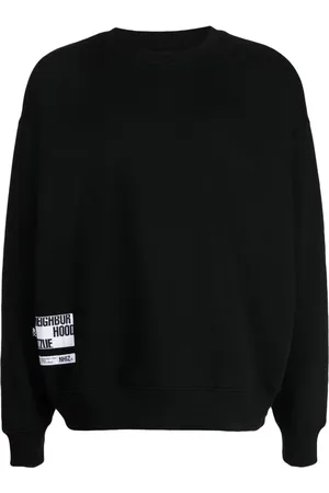 Izzue X Neighborhood logo-patches cotton-blend sweatshirt