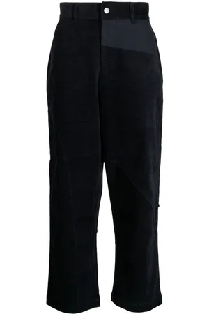 FIVE CM Patchwork corduroy straight-leg trousers