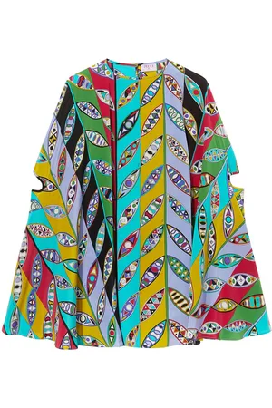 Puccini Girandole-print silk minidress