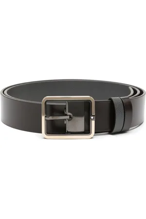 Montblanc Reversible logo-engraved buckle belt