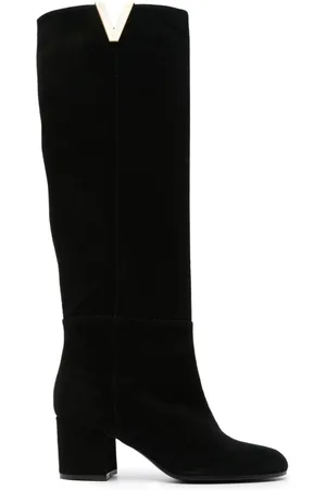 Via Roma 80mm VGold suede boots