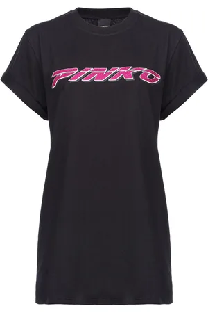 Pinko Logo-embellished cotton T-shirt