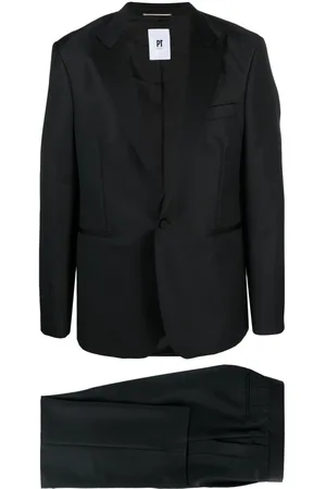 PT Torino Single-breasted wool-blend blazer