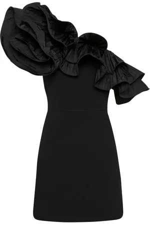 Rebecca Vallance Eva one-shoulder ruffled minidress