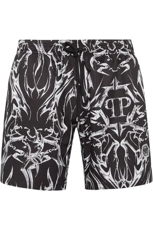 Philipp Plein Logo-print swim shorts