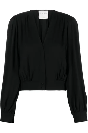 FORTE FORTE Gathered moroccan-crêpe shirt