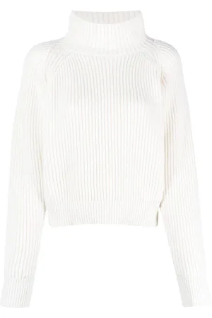 LORENA ANTONIAZZI Ribbed-knit high-neck jumper