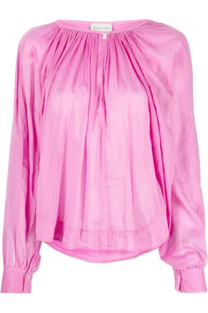 FORTE FORTE Semi-sheer pleated blouse