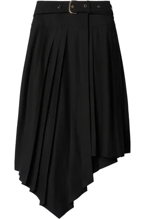 OFF-WHITE Tech Drill pleated asymmetric skirt