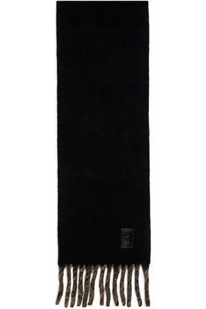 Salvatore Ferragamo Double scarf with fringing
