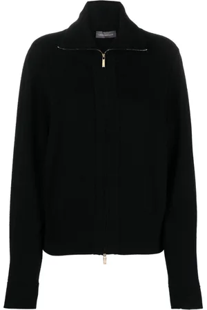 LORENA ANTONIAZZI Spread-collar virgin wool-blend cardigan