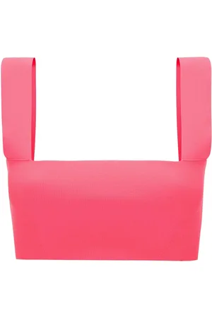 Victoria Beckham Strap Bandeau ribbed top