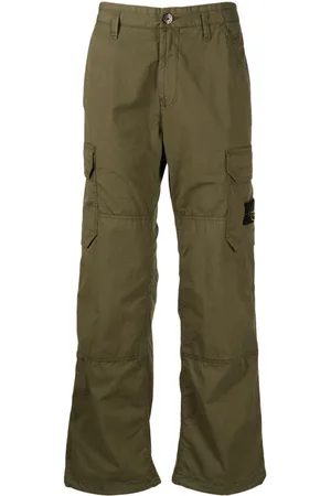 Stone Island Compass-appliqu?? cargo trousers