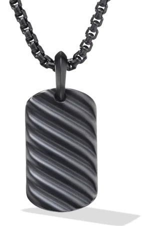 David Yurman Sculpted Cable tag (27mm)