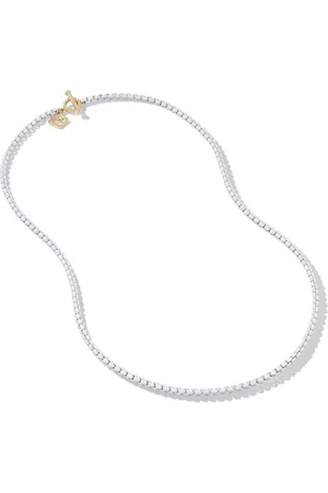 David Yurman 14kt yellow gold and stainless steel DY Bel Aire Box Chain necklace (2.7mm)