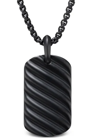 David Yurman Sculpted Cable tag (35mm)