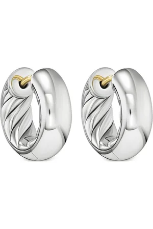 David Yurman Sterling DY Mercer Micro hoop earrings (13.4mm)