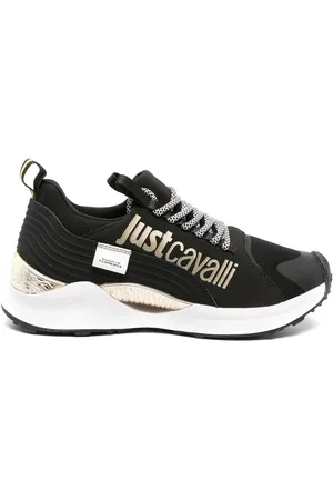 Roberto Cavalli Logo-print lace-up sneakers
