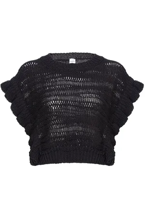 Pinko Open-knit crop top