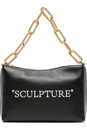 OFF-WHITE Block Pouch leather shoulder bag