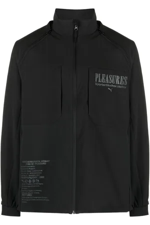 PUMA X Pleasures logo-stamp jacket