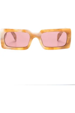 Prada Logo-print rectangle-frame sunglasses