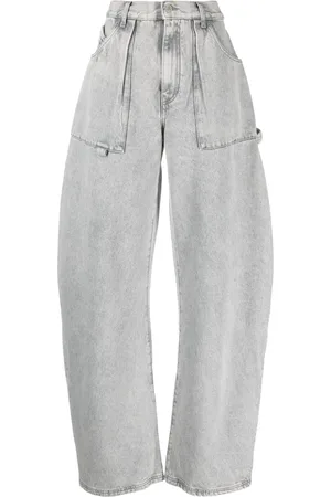 The Attico Effie high-waist wide-leg jeans