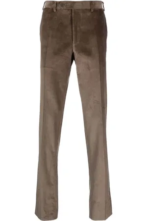 CANALI Straight-leg velvet corduroy trousers
